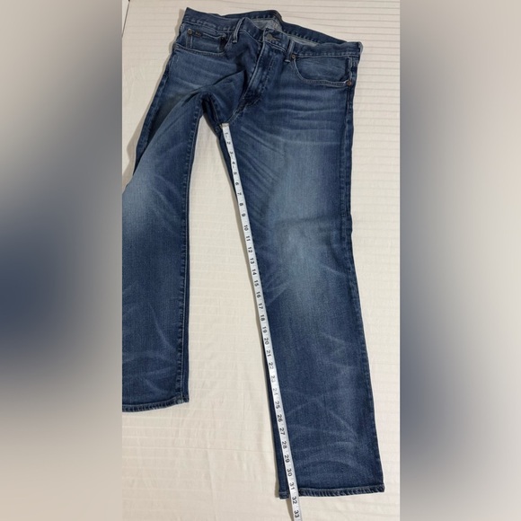 Polo Ralph Lauren Classic Fit Mens Jeans Straight Blue Whiskered 35x32 - Picture 11 of 14